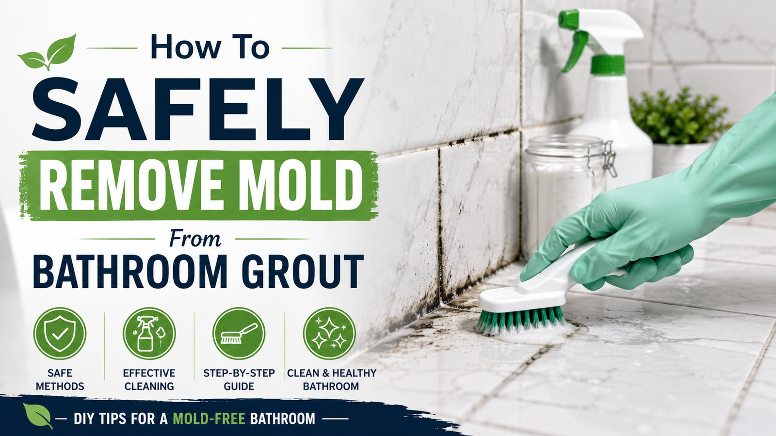 How To Safely Remove Mold From Bathroom Grout