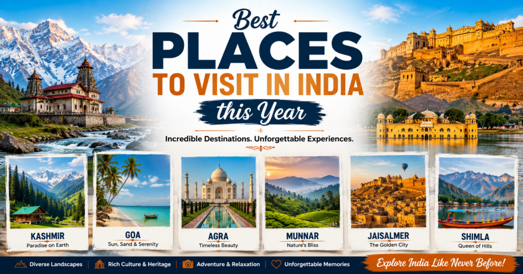 Best Places to Visit in India this Year
