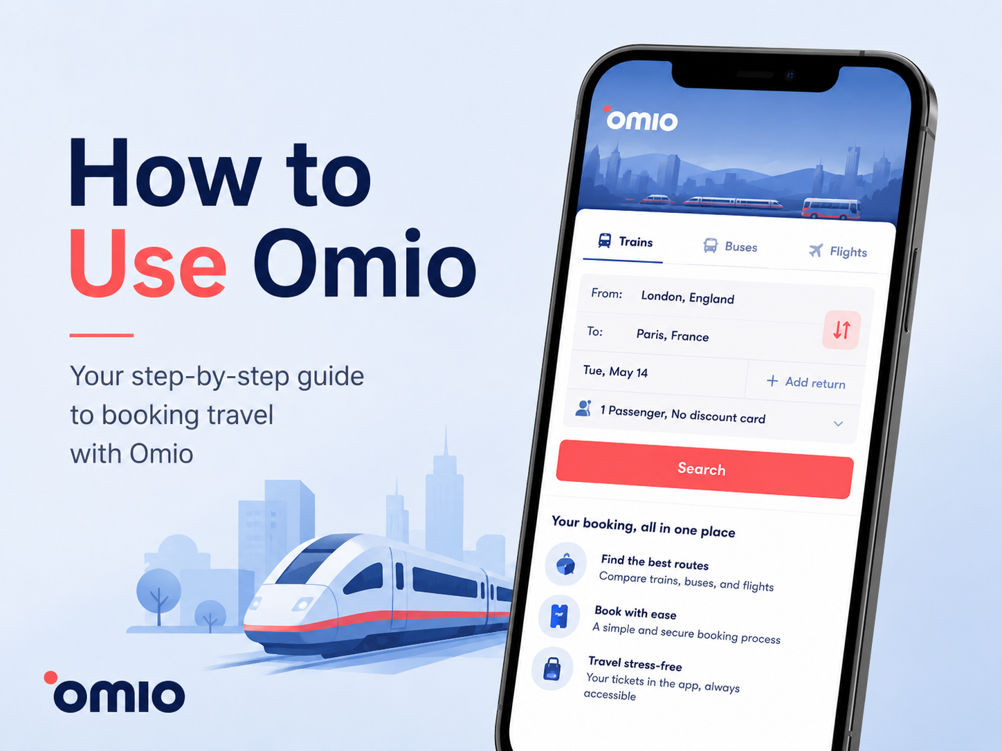 how to use omio