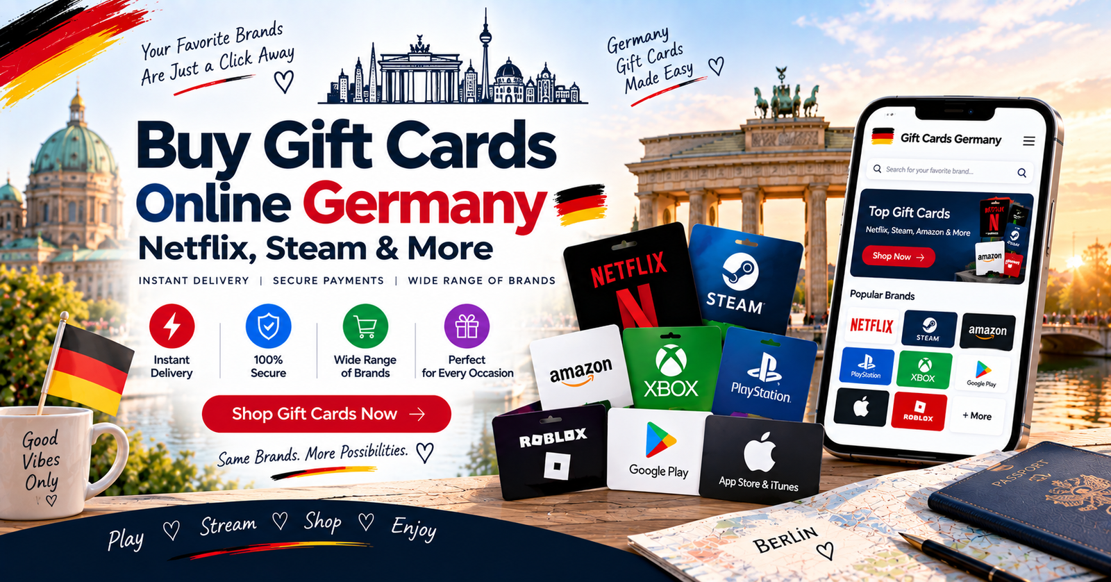 Buy Gift Cards Online Germany
